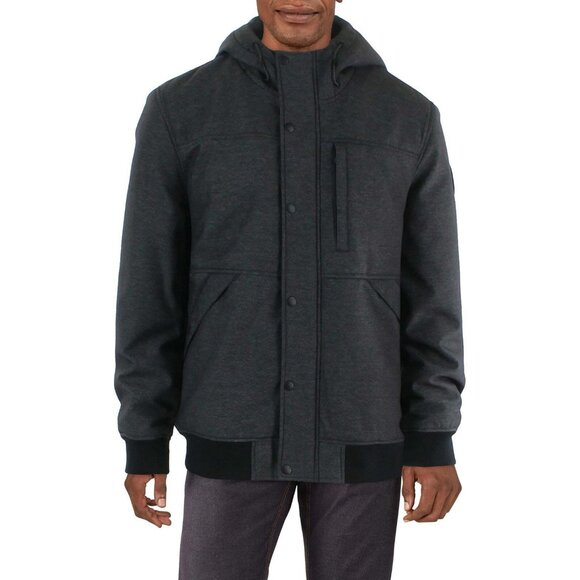 Levi Strauss & Co. Mens Sherpa Lined Hooded Soft Shell Jacket Black Size XL - Picture 1 of 5